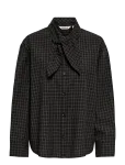 ONLY - Onlmaya Check Bow Shirt Wvn Ex - Pikkade varrukatega - L