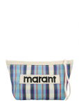 Isabel Marant - Powden Striped Pouch - Tualett-tarbed - ONE SIZE