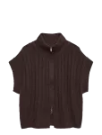Vero Moda - Vmbang Rib Sl Highneck Zipper Vest Noos - Kootud vestid - XS