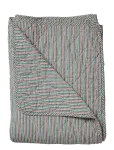 Au Maison - Quilt Ethnic, Stripe-Petrol, 140X180 Cm - Tekid ja pleedid - 140X180CM