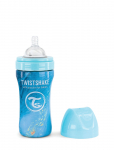 Twistshake - Twistshake Anti-Colic Stainless Steel 330Ml Marble Blue - Lutipudelid - ONE SIZE