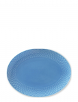 Lyngby Porcel&aelig;n - Rhombe Color Ovalt Serveringsfad 28.5X21.5 Bl&aring; - Praetaldrikud - 28X21.5CM