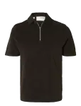 Selected - Slhrelax-Terry Ss Zip Polo Ex - L&uuml;hikeste varrukatega - S