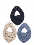 Fixoni - Bandana Bibs 3-Pack - Pudip&otilde;lled - ONE SIZE