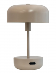 Dyberg Larsen - Haipot Brun Led Genopladelig Bordlampe - Laualambid - H25.7CM