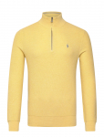 Polo Ralph Lauren - Mesh-Knit Cotton Quarter-Zip Sweater - Poolpika lukuga džemprid - L