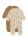 Pippi - Nightsuit -Zipper (2-Pack) - Pidžaama kombinesoonid - 104