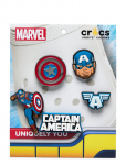 Crocs - Captain America 5Pck - Jalatsitarvikud - ONE SIZE