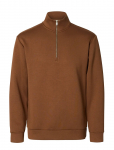 Selected - Slhemanuel Soft Zip High Neck Sweat Noos - Dressipluusid - XL
