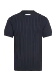 Lindbergh - Knitted S/S O-Neck Tee - L&uuml;hikeste varrukatega - M