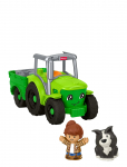 Fisher-Price - Little People Push & Play Tractor, Musical Toy Farm Vehicle & 2 Figures For Toddlers - Traktorid - ONE SIZE