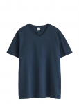Lindex - T Shirt V Neck - L&uuml;hikeste varrukatega - 134/140