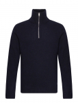 Lindbergh - Lambswool Half Zip Knit Oversize Collar - Poolpika lukuga džemprid - XL