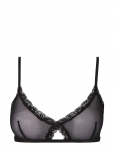 Understatement Underwear - Mesh Lace Trim Triangle Bralette - Braletid - S