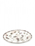 Serax - Serax Marni Midnight Flowers Serving Plate L D35Cm Mirtillo Nude - Serveerimisvaagnad - &Oslash; 35 CM