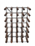 The Swedish Wine Rack Factory - 30 Bottle Self Assembly Kit Dark Wood - Riiulid - ONE SIZE