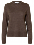 Selected - Slwthea Ls Knit Merino O-Neck Noos - Džemprid - XXL