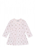 Minymo - Body Dress Ls Aop Pointell - Pikkade varrukatega beebikleidid - 92