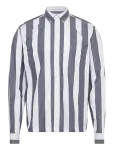 Lindbergh - Bold Striped Cropped Shirt L/S - Vabaaja s&auml;rgid - XL