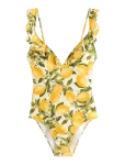 Lindex - Swimsuit With Flounce - Ujumisriided - XS