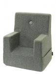 By KlipKlap - By Klipklap Kk Kids Chair - Dusty Green Boucl&eacute; W. Light Green - Toolid ja taburetid - ONE SIZE