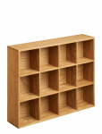 House Nordic - Silja - Wall Shelf, Oak Wood/Oak Veneer, Natural, 39X11X51 Cm - Riiulid - 39X11X51CM