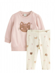 Lindex - Set - Sweatshirt And Leggings - Komplektid pikkade varrukatega T-s&auml;rgiga - 86