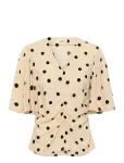 Soaked - Slarjana Ruching Blouse Ss - L&uuml;hikeste varrukatega - XS