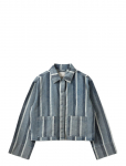 Sofie Schnoor - Tazasw Striped Denim Jacket - L&uuml;hikesed teksap&uuml;ksid - 42