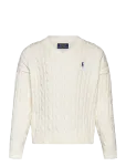 Ralph Lauren Kids - Cable-Knit Cotton V-Neck Sweater - Pulloverid - 129-130
