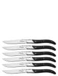 Laguiole By H&acirc;ws - Laguiole By H&acirc;ws Steak Knife Set 6 Pcs Black Wood - Liha s&ouml;&ouml;giriistad - ONE SIZE
