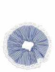 SUI AVA - Blueberry Lace Scrunchie - Juuksekummid - ONE SIZE