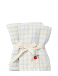 Garbo&Friends - Muslin Blanket 2 Pcs, 60X60 Cm, Gingham Sky Blue - Musliintekid - 150X210