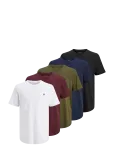 Jack & Jones - Jprblabrody Tee Ss Crew Neck 5Pk Mp Noos - L&uuml;hikeste varrukatega - XL