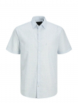 Jack & Jones - Jprblasummer Linen Bl. Print Ss Shirt Ln - L&uuml;hikeste varrukatega s&auml;rgid - XXL