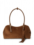 Lauren Ralph Lauren - Suede Large Marcy Zip Satchel - Rihmaga kotid - ONE SIZE