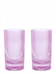 Here's How - Glas Highball The Stella - Set Om 2- Lila - Joogiklaasid - ONE SIZE