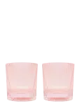 Here's How - Glas Lowball The Scout - Set Om 2- Rosa - Viski- ja konjakiklaasid - ONE SIZE