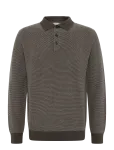 Gant - Cotton Wool 2-Tone Texture Polo - Pikkade varrukatega kootud polos&auml;rgid - XL