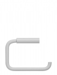 Blomus - Toilet Paper Holder - 9 X 13 Cm - Modo Rof - White - Konksud - L 13CM