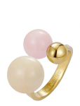 Bud To Rose - Brea Enamel Ring Lt.pink/Gold - S&otilde;rmused - ONE SIZE