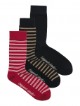 Jack & Jones - Jacnorrebro Striped Socks 3 Pack - Tavalised sokid - ONE SIZE