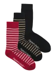 Jack & Jones - Jacnorrebro Striped Socks 3 Pack - Tavalised sokid - ONE SIZE