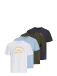 Jack & Jones - Jprbluthor Ss Tee Fst 4Pk Mp - L&uuml;hikeste varrukatega - S