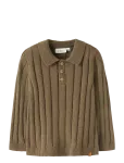Lil'Atelier - Nmmlomon Ls Loose Knit Polo Lil - Pikkade varrukatega polos&auml;rgid - 98