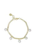 SN&Ouml; Of Sweden - Largo Pearl Charm Brace G/White - Onesize - K&auml;eketid - ONE SIZE