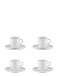 Alessi - Set Of A Mocha Cup With A Saucer In White Porcelain - Kohvitassid - H:7.4CM