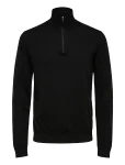 Selected - Slmberg Ls Half Zip Noos - Poolpika lukuga džemprid - M