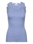 Rosemunde - Rwbabette Silk Sl U-Neck Long Lace Top - Varrukateta - XL