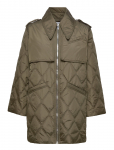 GANNI - Ripstop Quilt Midi Jacket - Tepitud jakid - 38
